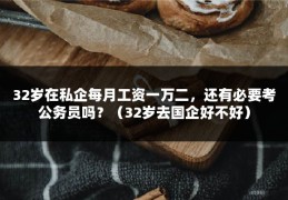 32岁在私企每月工资一万二，还有必要考公务员吗？（32岁去国企好不好）