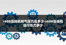 r600压缩机排气压力是多少-r600压缩机运行压力多少