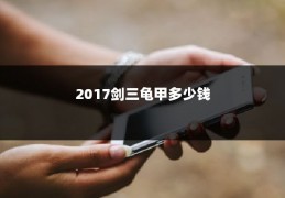 2017剑三龟甲多少钱