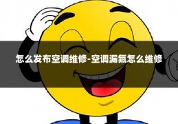 怎么发布空调维修-空调漏氟怎么维修