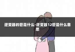 逆变器的管是什么-逆变器12管是什么意思