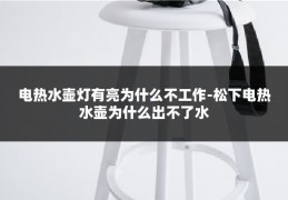 电热水壶灯有亮为什么不工作-松下电热水壶为什么出不了水