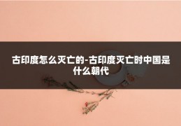 古印度怎么灭亡的-古印度灭亡时中国是什么朝代