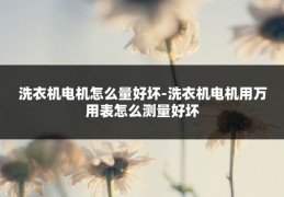 洗衣机电机怎么量好坏-洗衣机电机用万用表怎么测量好坏