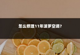 怎么修理11年波罗空调?