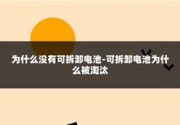 为什么没有可拆卸电池-可拆卸电池为什么被淘汰