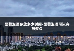 桑葚泡酒存放多少时间-桑葚泡酒可以存放多久