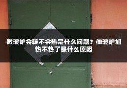 微波炉会转不会热是什么问题?微波炉加热不热了是什么原因
