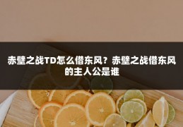 赤壁之战TD怎么借东风?赤壁之战借东风的主人公是谁