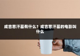 成吉思汗墓有什么？成吉思汗墓的电影叫什么
