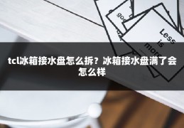 tcl冰箱接水盘怎么拆?冰箱接水盘满了会怎么样