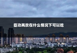 臣功再欣在什么情况下可以吃
