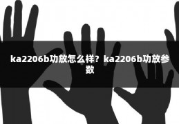 ka2206b功放怎么样？ka2206b功放参数