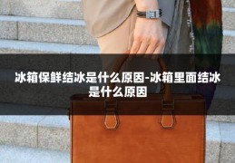 冰箱保鲜结冰是什么原因-冰箱里面结冰是什么原因