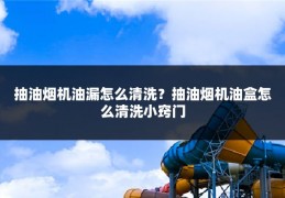 抽油烟机油漏怎么清洗?抽油烟机油盒怎么清洗小窍门