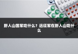 野人山国军吃什么?远征军在野人山吃什么