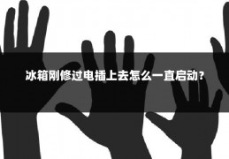 冰箱刚修过电插上去怎么一直启动?