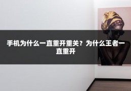 手机为什么一直重开重关？为什么王者一直重开
