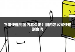 飞洋快递到国内怎么走？国内怎么寄快递到台湾