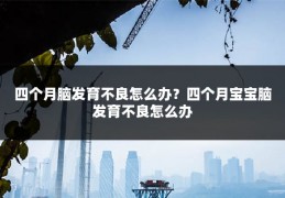 四个月脑发育不良怎么办?四个月宝宝脑发育不良怎么办
