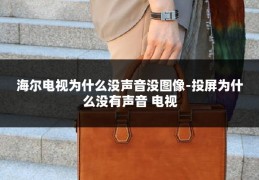 海尔电视为什么没声音没图像-投屏为什么没有声音 电视