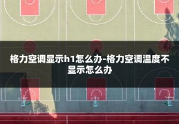 格力空调显示h1怎么办-格力空调温度不显示怎么办