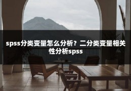 spss分类变量怎么分析？二分类变量相关性分析spss