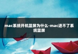 mac系统开机蓝屏为什么-mac进不了系统蓝屏