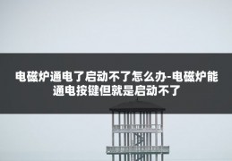 电磁炉通电了启动不了怎么办-电磁炉能通电按键但就是启动不了