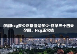 孕酮hcg多少正常值是多少-怀孕三十四天孕酮、Hcg正常值