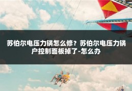 苏伯尔电压力锅怎么修？苏伯尔电压力锅户控制面板掉了-怎么办