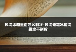 风冷冰箱里面怎么制冷-风冷无霜冰箱冷藏室不制冷