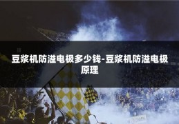 豆浆机防溢电极多少钱-豆浆机防溢电极原理