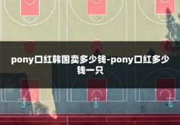 pony口红韩国卖多少钱-pony口红多少钱一只