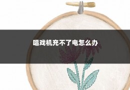 唱戏机充不了电怎么办