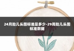 24月胎儿头围标准是多少-29周胎儿头围标准数据