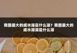 我国最大的咸水湖是什么湖?我国最大的咸水湖湖是什么湖