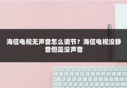 海信电视无声音怎么调节？海信电视没静音但是没声音