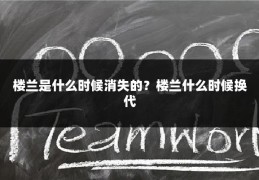 楼兰是什么时候消失的？楼兰什么时候换代