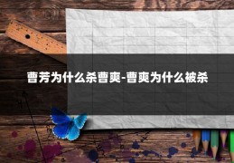 曹芳为什么杀曹爽-曹爽为什么被杀