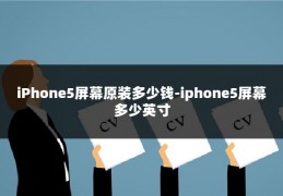 iPhone5屏幕原装多少钱-iphone5屏幕多少英寸