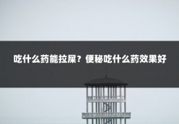 吃什么药能拉屎?便秘吃什么药效果好