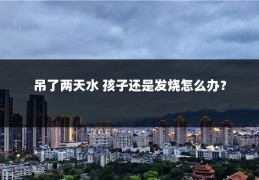 吊了两天水 孩子还是发烧怎么办?
