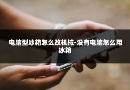 电脑型冰箱怎么改机械-没有电脑怎么用冰箱