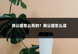 周公瑾怎么死的？周公瑾怎么读