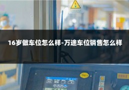 16岁做车位怎么样-万途车位销售怎么样