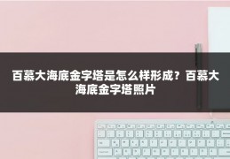 百慕大海底金字塔是怎么样形成?百慕大海底金字塔照片