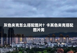 灰色夹克怎么搭配图片?卡其色夹克搭配图片男