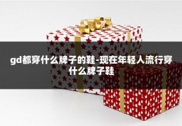 gd都穿什么牌子的鞋-现在年轻人流行穿什么牌子鞋