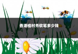 香港植村秀砍笔多少钱